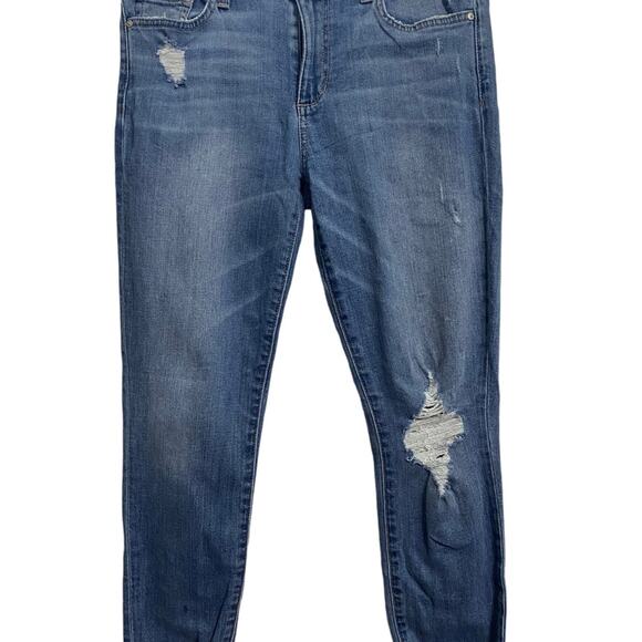 Joe’s Jeans Distressed Denim Size 28 Cuffed Skinny - Picture 8 of 9